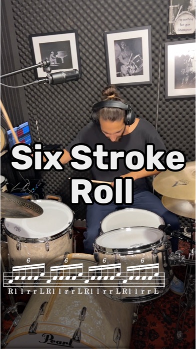 מעבר תופים Six Stroke Roll לימוד תופים באינטרנט