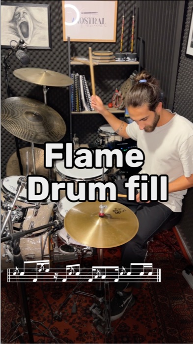Flame מעבר תופים