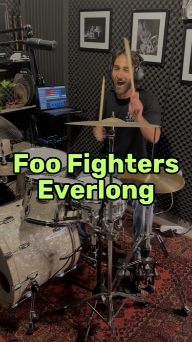 🥁 Everlong – Foo Fighters - לימוד תופים