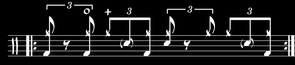 Led Zeppelin John Bonham-Half Time Shuffle groove — תווים 2