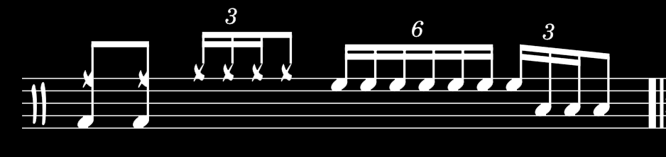 come together beatles לימוד תופים אונליין — תווים 1