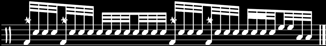 #9 לימוד מעברים בתופים : מעבר סופר מהירth notes — תווים 2